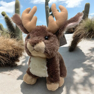 NEW Aurora Flopsie Jackalope Rabbit 11" Stuffed Animal Plush Mythical NWT